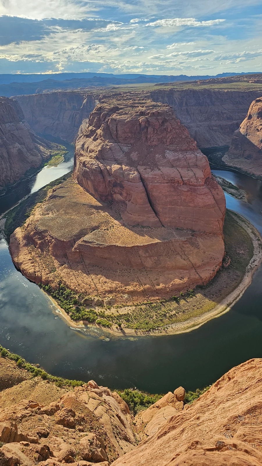 Horseshoe Bend from the rim. Photo Credit: Andy Goldberg